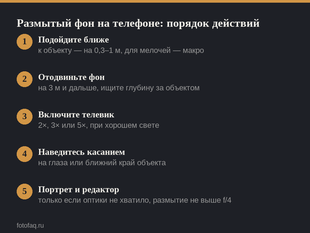 Пять шагов к размытому фону на смартфоне от оптики до обработки